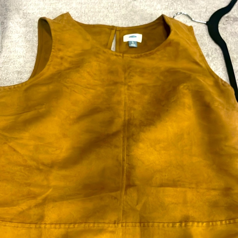 Brown suede dress